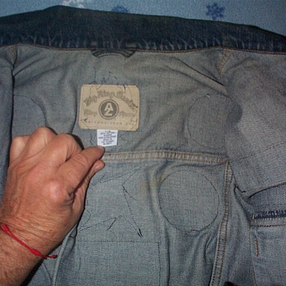 Denim Jean jacket with band patches Metallica OZZY Black Sabbath Linkin Park - Picture 6 of 9